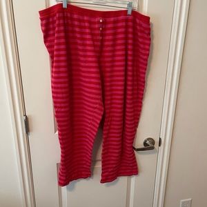 ❤️Cacique striped waffle knit pajama pants